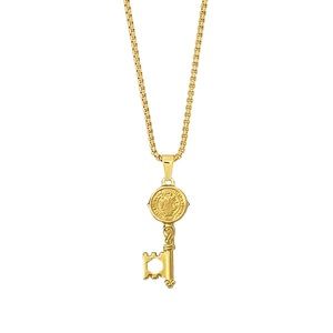 18k Gold Plated Key Necklace